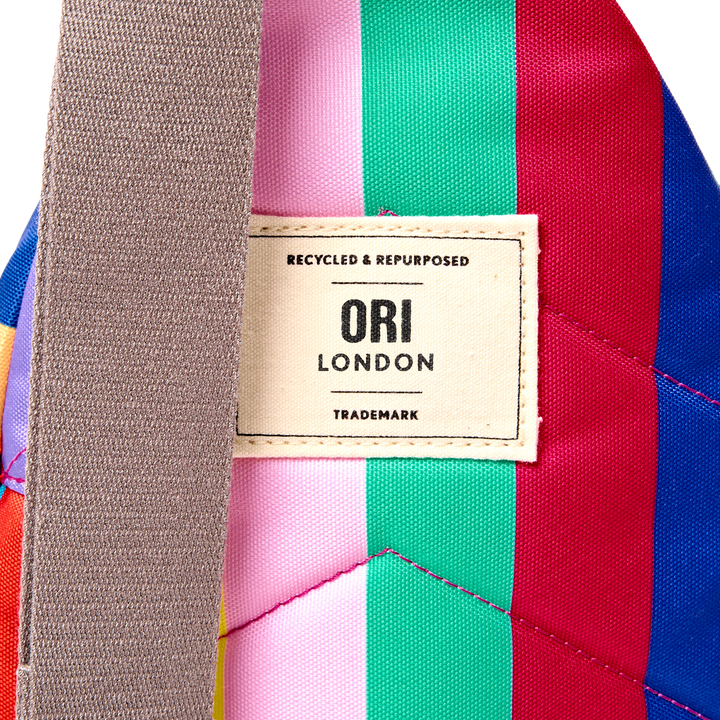 Willesden Sling Bag in Wide Multi Stripe