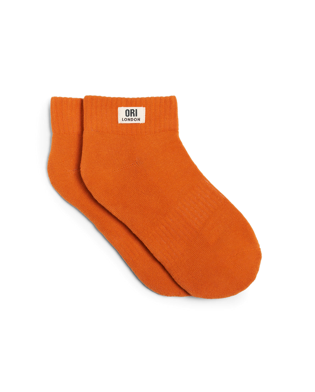 Wembley Ankle Socks for Women in Burnt Orange