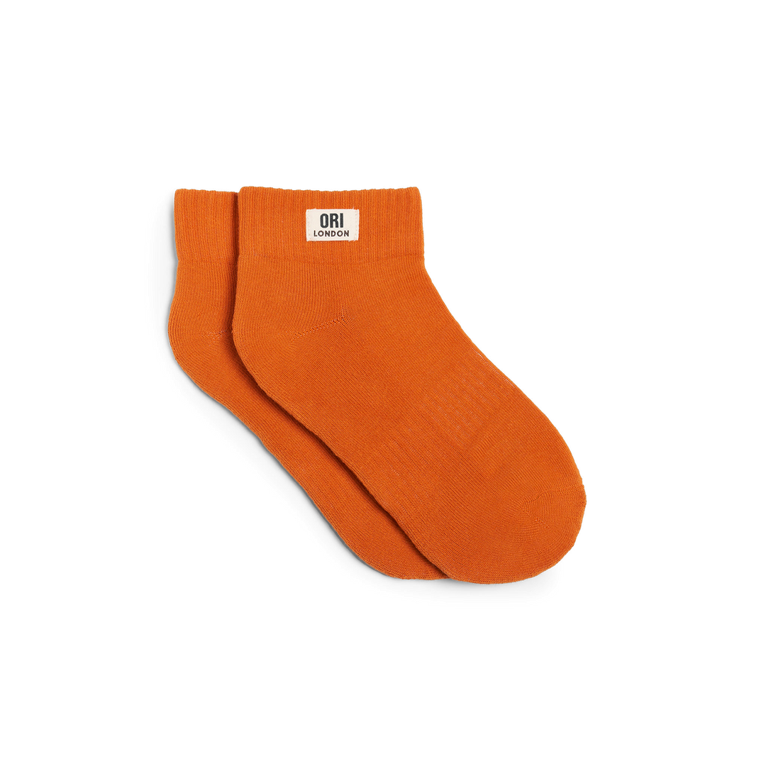 Wembley Ankle Socks for Women in Burnt Orange
