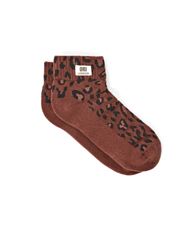 Wembley Ankle Socks for Women in Mini Leopard