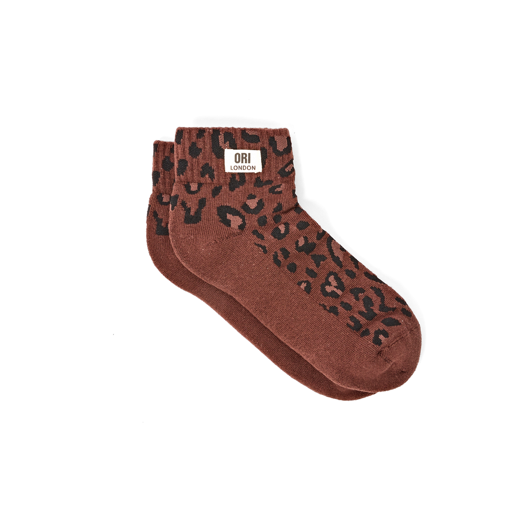 Wembley Ankle Socks for Women in Mini Leopard