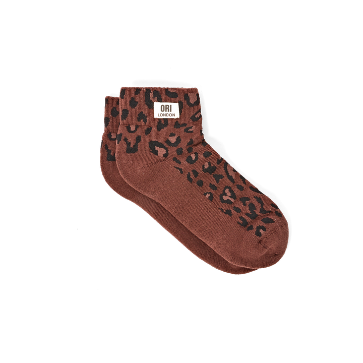 Wembley Ankle Socks for Women in Mini Leopard