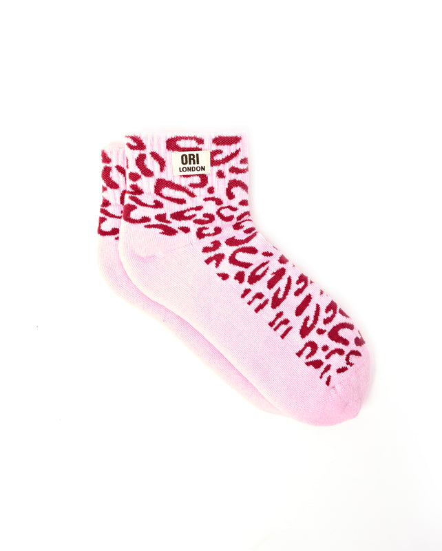 Wembley Ankle Socks for Women in Vintage Ruby