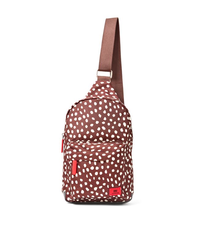 Willesden Sling Bag in Brown Dot