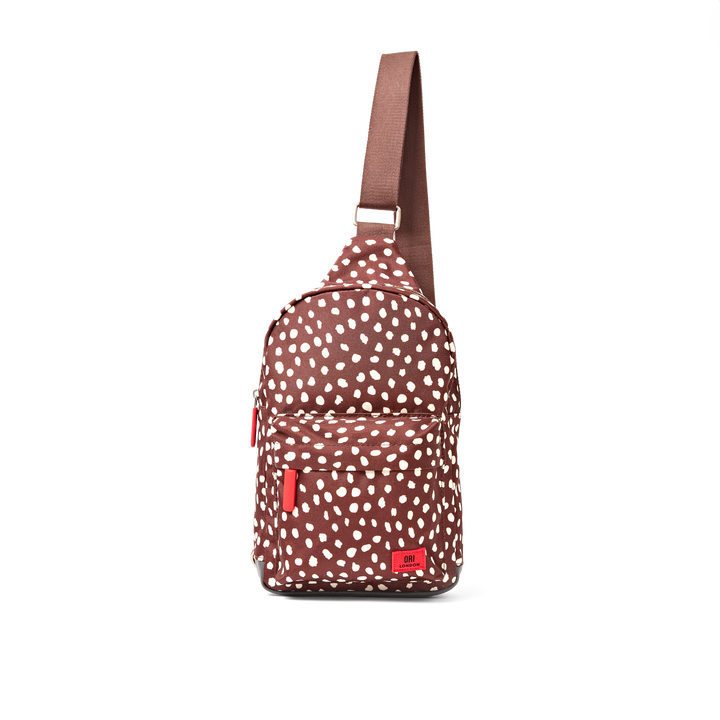 Willesden Sling Bag in Brown Dot