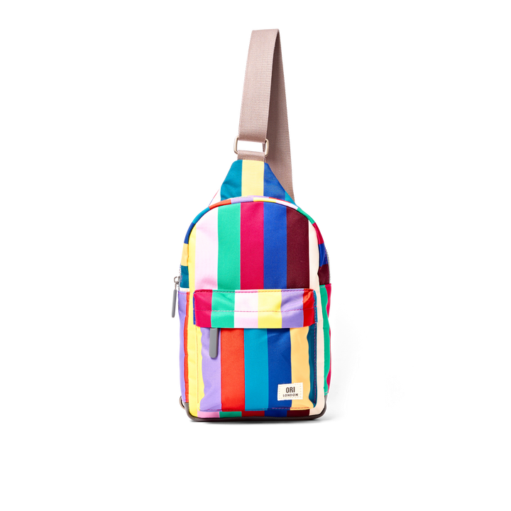 Willesden Sling Bag in Wide Multi Stripe