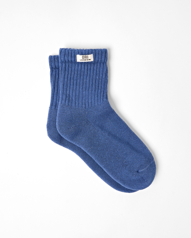 Windsor Crew Socks for Women in Coastal Blue