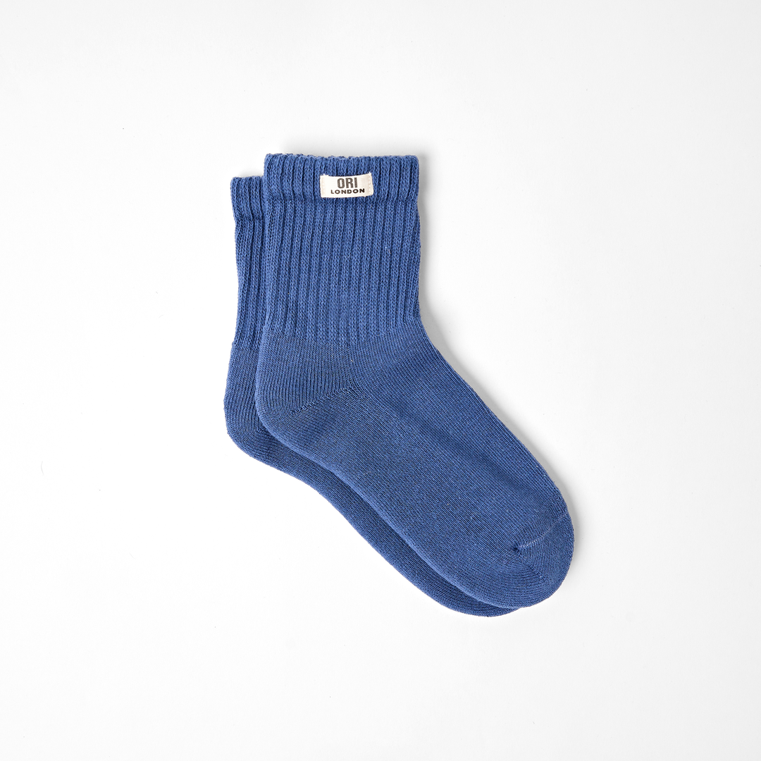 Windsor Crew Socks for Women in Coastal Blue