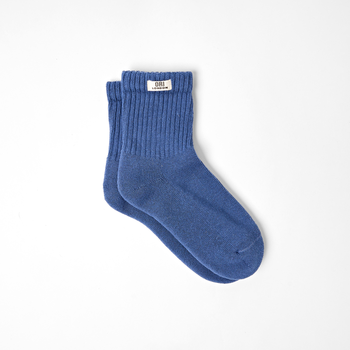 Windsor Crew Socks for Women in Coastal Blue