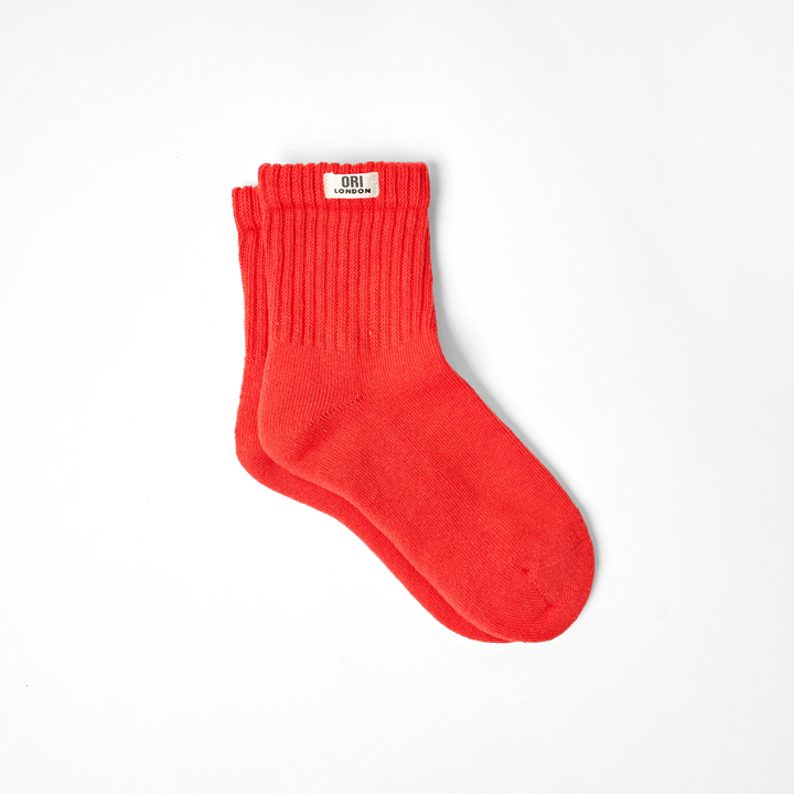 Windsor Crew Socks for Women in Cranberry