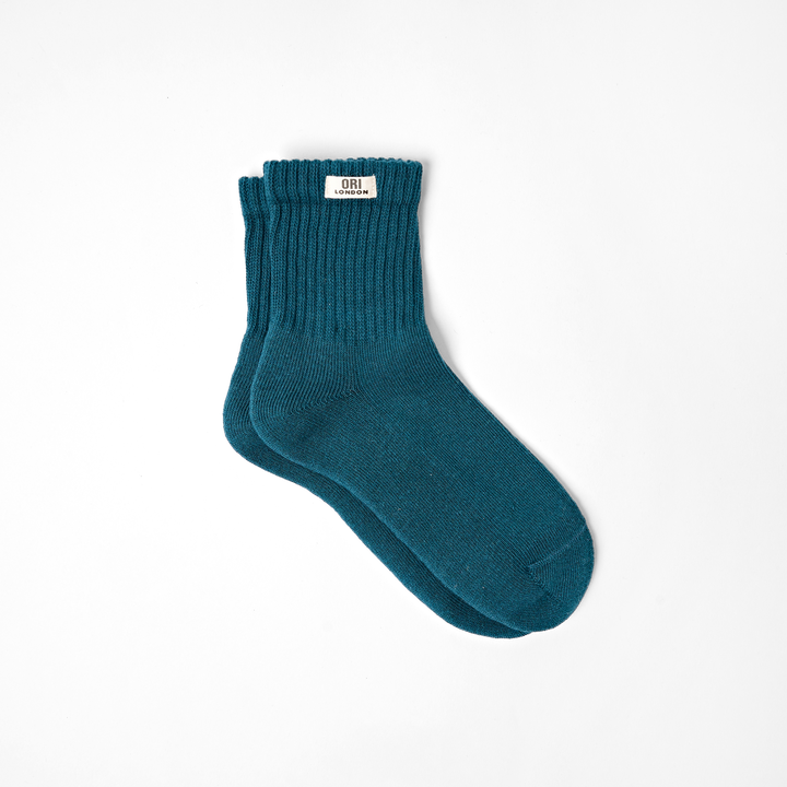 Windsor Crew Socks for Women in Teal