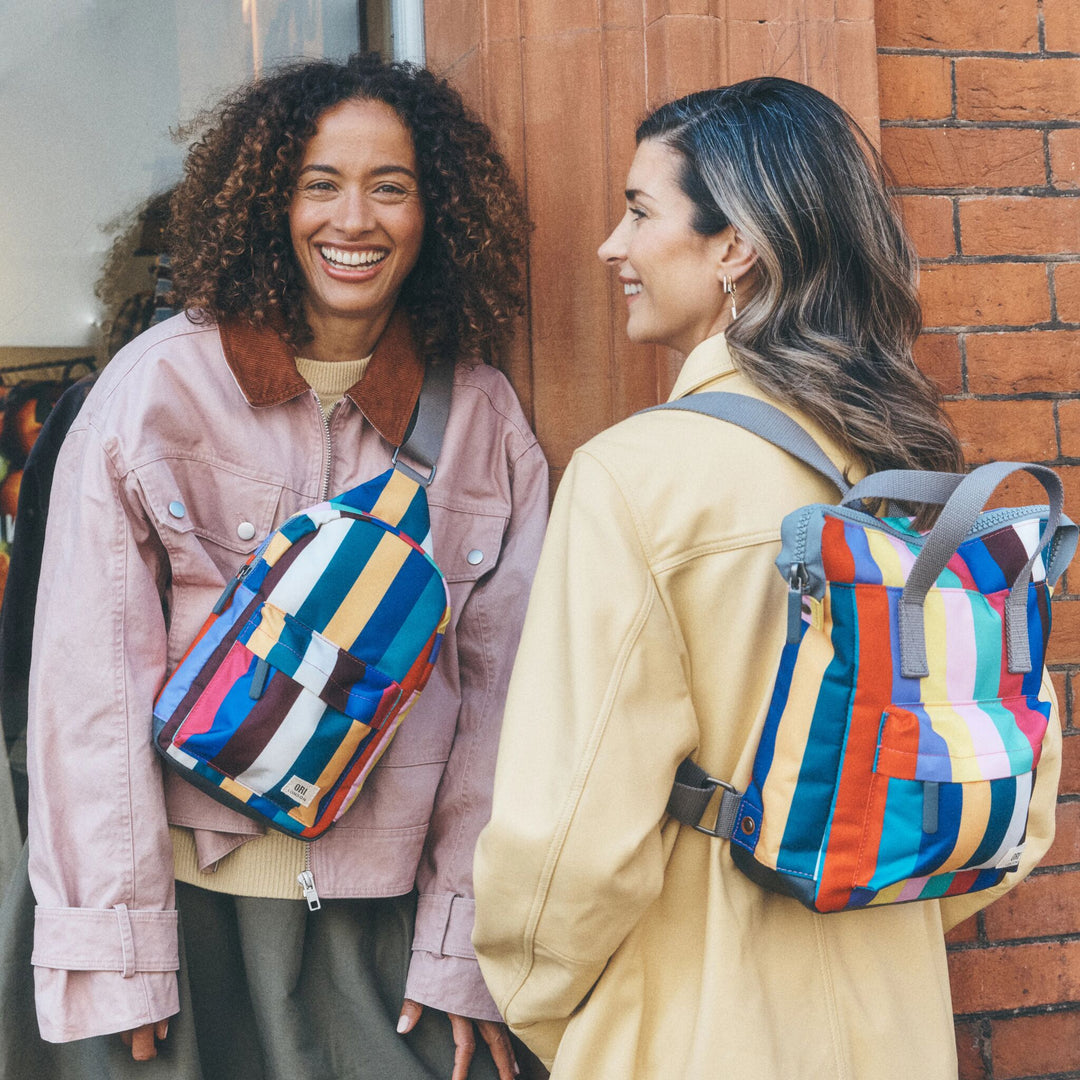 Bantry Backpack in Wide Multi Stripe